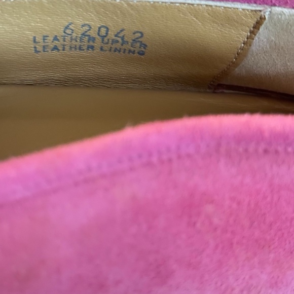 J. Crew Women’s 6.5 Pink Suede Manhattan Loafers Flats Shoes Blue Velvet Italy - Picture 10 of 12